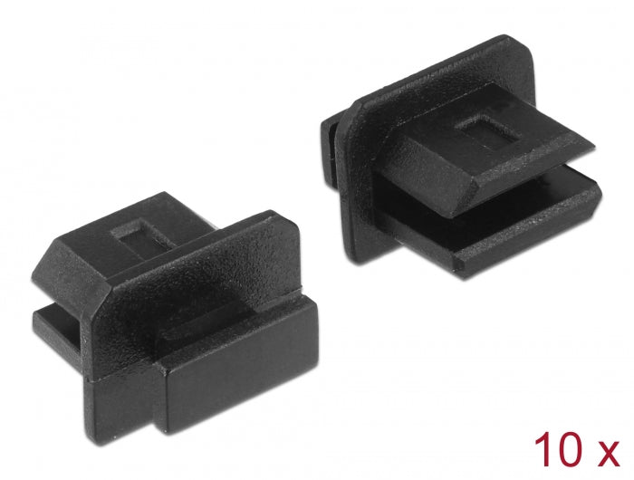 Delock Staubschutz für mini DisplayPort Buchse mit Griff 10 Stück schwarz