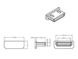 Delock Staubschutz für HDMI mini-C Buchse ohne Griff 10 Stück schwarz