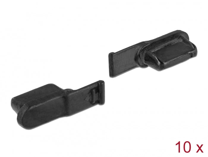 Delock Staubschutz für Lightning™ Buchse 10 Stück schwarz