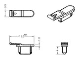 Delock Staubschutz für Lightning™ Buchse 10 Stück schwarz