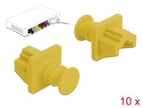 Delock Staubschutz für RJ45 Buchse 10 Stück gelb