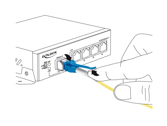 Delock Kabel Lichtwellenleiter LC > LC Singlemode OS2 Uniboot 1 m