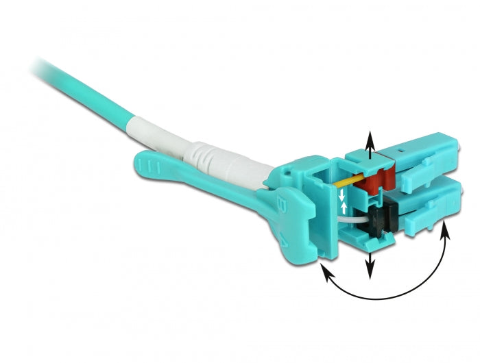 Delock Kabel Lichtwellenleiter LC > LC Multimode OM3 Uniboot 1 m