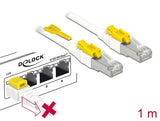 Delock Kabel RJ45 Secure Cat.6A 1 m