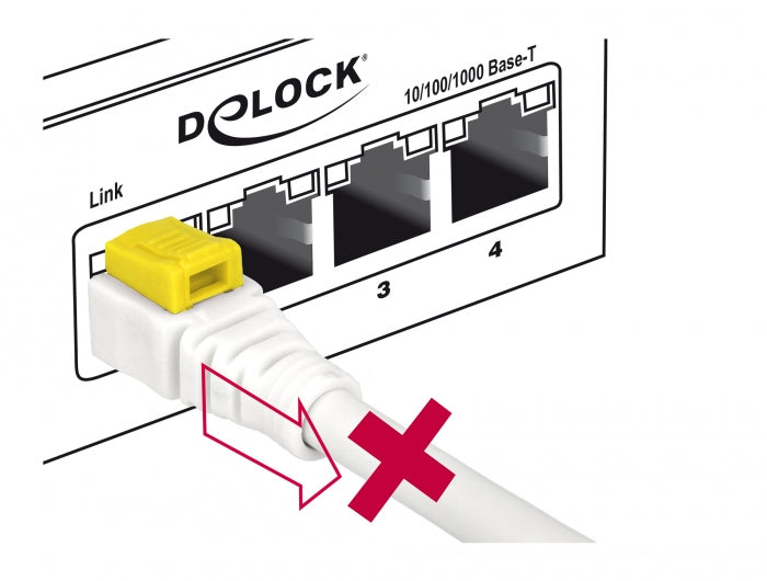 Delock Kabel RJ45 Secure Cat.6A 1 m
