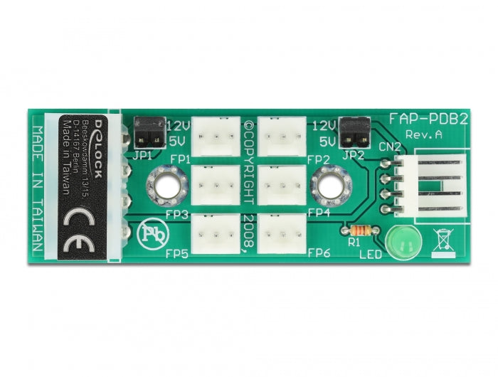 Delock Verteiler Platine für 6 x Lüfter 5 V / 12 V
