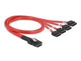 Delock Kabel Mini SAS SFF-8087 > 4 x SATA 7 Pin 0,5 m