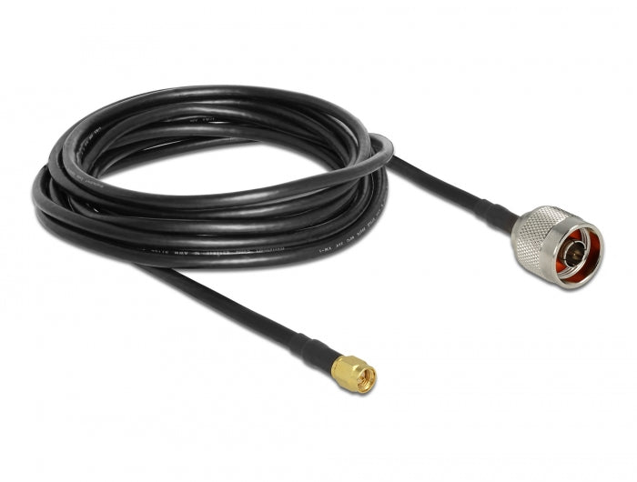 Delock Antennenkabel N Stecker > SMA Stecker CFD200/RF200 5 m low loss