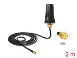 Delock ISM 433 MHz Antenne SMA Stecker 2 dBi omnidirektional schwarz Dachmontage outdoor