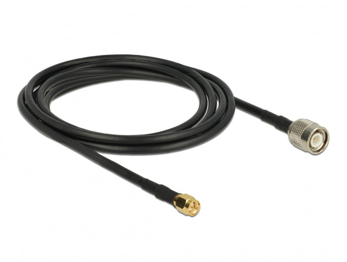 Delock Antennenkabel TNC Stecker > SMA Stecker RG-58 C/U 2,5 m