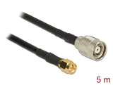 Delock Antennenkabel RP-TNC Stecker > SMA Stecker RG-58 C/U 5 m