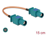 Delock Antennenkabel FAKRA Z Stecker > FAKRA Z Stecker RG-316 15 cm