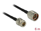 Delock Antennenkabel N Stecker > N Buchse LMR195 RF195 6 m low loss