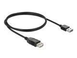 Delock Verlängerungskabel EASY-USB 2.0 Typ-A Stecker > USB 2.0 Typ-A Buchse schwarz 1 m