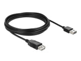 Delock Verlängerungskabel EASY-USB 2.0 Typ-A Stecker > USB 2.0 Typ-A Buchse schwarz 5 m