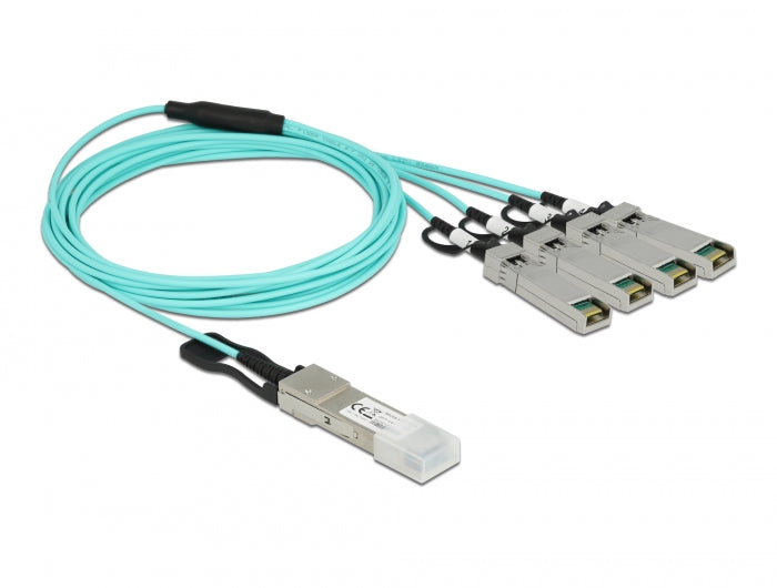 Delock Aktives Optisches Kabel QSFP+ zu 4 x SFP+ 3 m