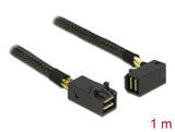 Delock Kabel Mini SAS HD SFF-8643 > Mini SAS HD SFF-8643 gewinkelt 1 m