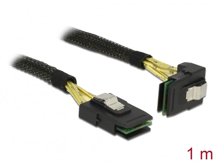 Delock Kabel Mini SAS SFF-8087 > Mini SAS SFF-8087 gewinkelt 1 m