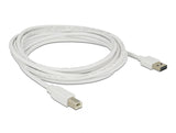 Delock Kabel EASY-USB 2.0 Typ-A Stecker > USB 2.0 Typ-B Stecker 3 m weiß