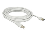 Delock Kabel EASY-USB 2.0 Typ-A Stecker > USB 2.0 Typ-B Stecker 5 m weiß