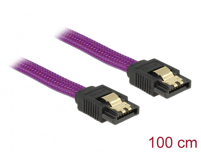 Delock SATA 6 Gb/s Kabel 100 cm violett