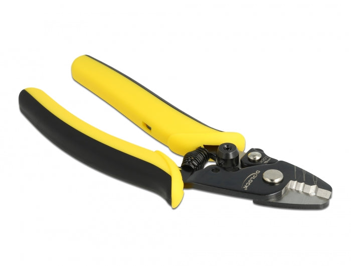 Delock Glasfaser Abisolierzange für LWL Kabel