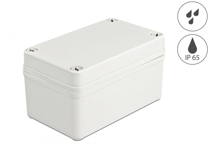 Delock Installationsgehäuse IP65 wasserdicht 130 x 80 x 70 mm grau