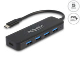 Delock USB Type-C™ Hub 4 Port USB 5 Gbps mit Power Delivery 85 Watt