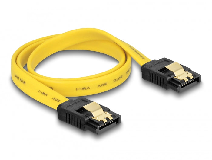 Delock SATA 6 Gb/s Kabel 50 cm gelb