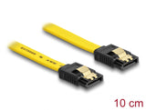 Delock SATA 6 Gb/s Kabel 10 cm gelb
