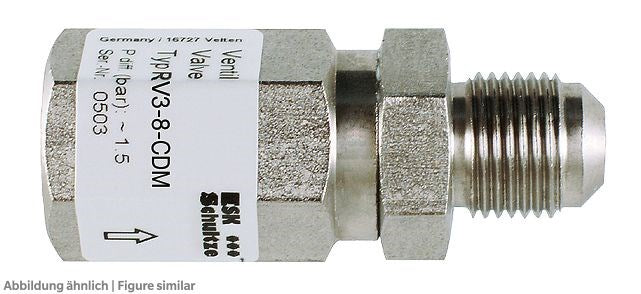 Differenzdruckventil RV3-8-CDM 60bar 5/8 UNF, 8bar Diff.-Druck