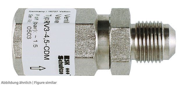 Differenzdruckventil RV3-4.5-CDM 60bar 5/8 UNF, 4,5bar Diff.-Druck