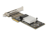 Delock PCI Express x4 Netzwerkkarte Gigabit LAN 4 x RJ45 i350