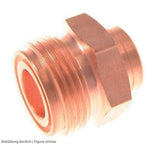 Rotalockadapter 2-1/4"-12x54mm 2-1/8"löt gerade, Aussengewinde, SW60, L53mm