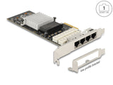 Delock PCI Express x4 Netzwerkkarte Gigabit LAN 4 x RJ45 Port Bypass i350