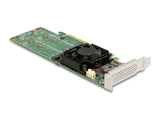 Delock PCI Express x16 Karte zu 4 x intern NVMe M.2 Key M - Low Profile Formfaktor