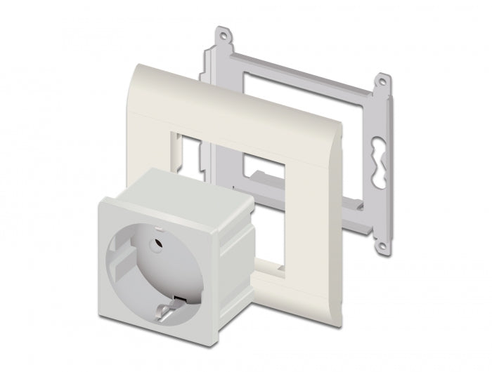 Delock Easy 45 Schutzkontakt-Steckdose 45 x 45 mm