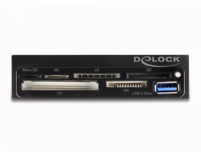 Delock 3.5″ SuperSpeed USB Card Reader 6 Slots + 1 x USB Typ-A Buchse