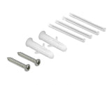 Delock LWL Anschlussdose für Hutschiene 4 x SC Simplex oder LC Duplex weiß