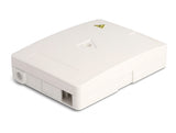 Delock LWL Anschlussdose zur Wandmontage für 2 x SC Simplex oder LC Duplex weiß