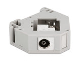 Delock Hutschienenadapter mit Keystone IEC Buchse zu Terminalblock