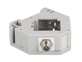 Delock Hutschienenadapter mit Keystone F Buchse zu F Buchse