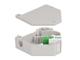 Delock Hutschienenadapter mit Keystone SC Simplex Buchse zu SC Simplex Buchse grün