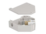 Delock Hutschienenadapter mit Keystone SC Simplex Buchse zu SC Simplex Buchse beige