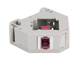 Delock Hutschienenadapter mit Keystone SC Simplex Buchse zu SC Simplex Buchse violett