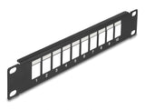 Delock 10″ Keystone Patchpanel 10 Port schwarz