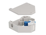 Delock Hutschienenadapter mit Keystone LC Duplex Buchse zu LC Duplex Buchse blau