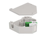 Delock Hutschienenadapter mit Keystone LC Duplex Buchse zu LC Duplex Buchse grün