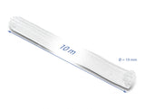 Delock Geflechtschlauch selbstschließend 10 m x 19 mm weiß