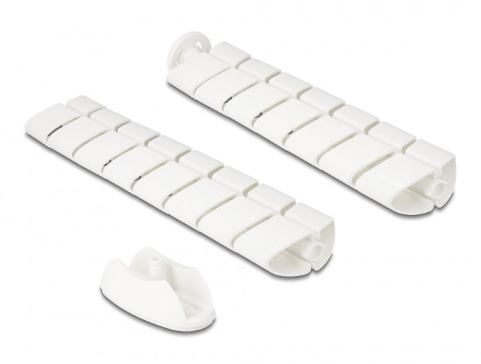 Delock Kabelkanal für Schreibtisch 740 x 75 mm höhenverstellbar weiß